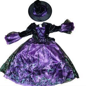 Enchanting Purple Witch Costume for Kids